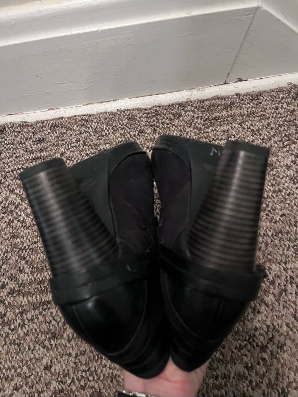 Clark’s Indigo Black Women's Heeled Ankle Boots Booties w Decorative Harness 6.5 - Picture 11 of 11